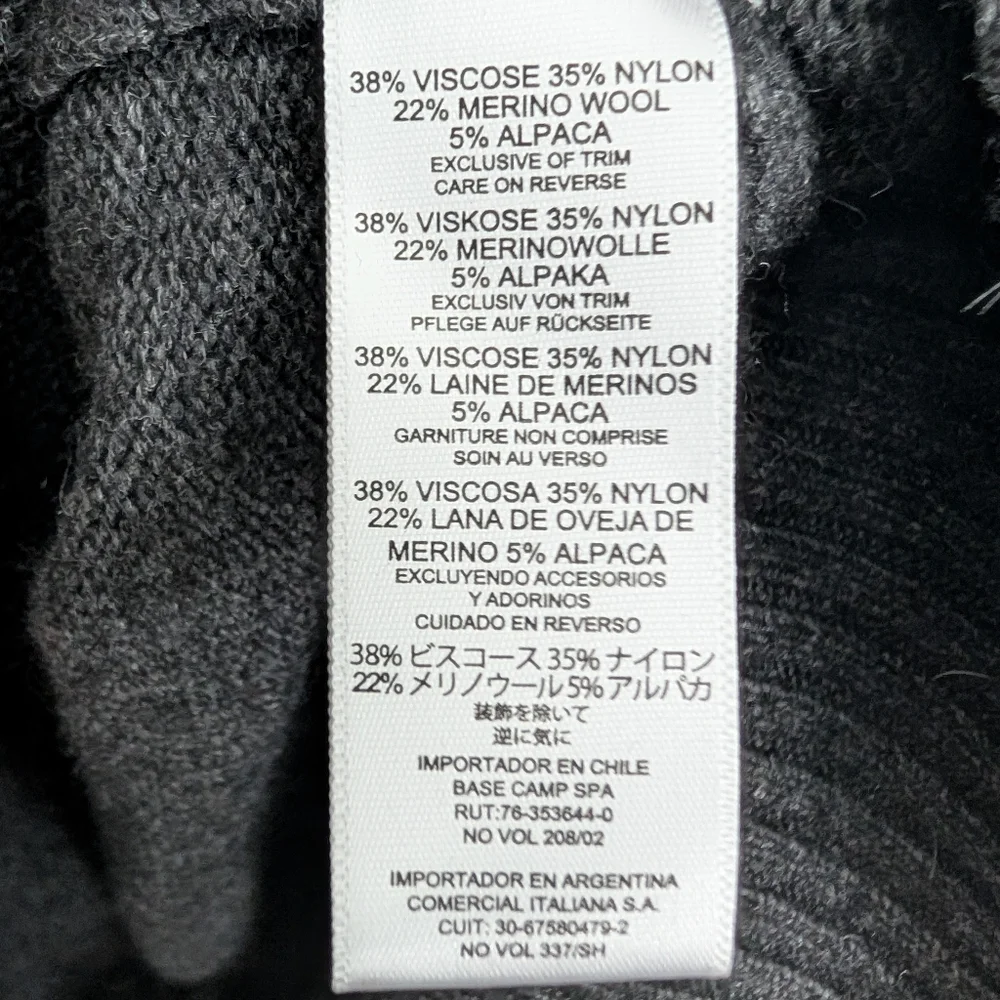 Gray Patterned Men's Sherpa Sweater - Picture 5 of 5